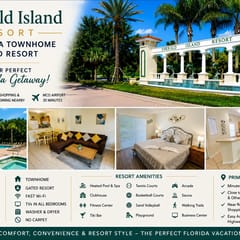 EMERALD ISLAND (8409BL) - 3BR 2.5BA Townhome, Gated Resort