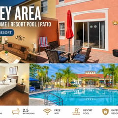 Disney Area 3BR Townhome Resort Pool, Patio