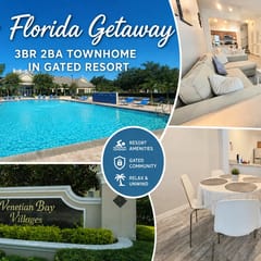 VENETIAN BAY - Modern 3BR 2BA Condo, gated Resort