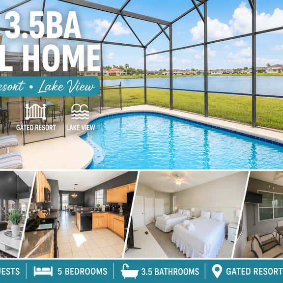 CRYSTAL COVE (4725BD) - 5BR 3.5BA Pool home with Lake View - Image 1