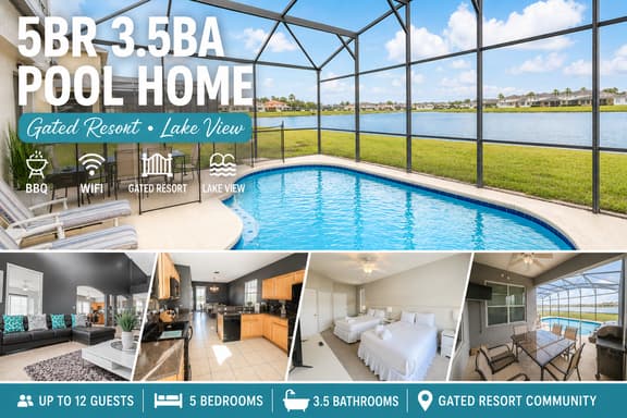 CRYSTAL COVE (4725BD) - 5BR 3.5BA Pool home with Lake View